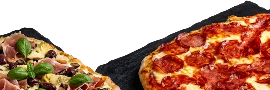 Duas pinsas da promoção 2x1